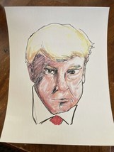 Donald Trump Mugshot Booking Photo Art Print 8.5x11 ￼ sketch, digital print Cool - £7.77 GBP