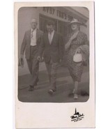 Postcard RPPC Two Men &amp; A Woman Ruby Foo&#39;s World Fair Of 1940 New York C... - $14.36