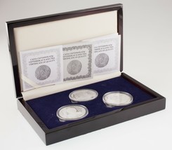 Kazakhstan 500 Tenge Lot of 3 Sterling Silver 1 Oz. silver Proofs w/ Box... - $227.51