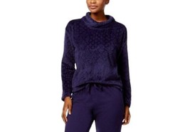 Nautica Womens Plush Textured Top Size XX-Large Color Blue - £20.63 GBP