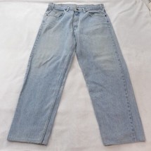 Vintage Gap Jeans Mens 38x28 Blue Light Denim Cotton Distressed Canada Tag 38x32 - £17.17 GBP