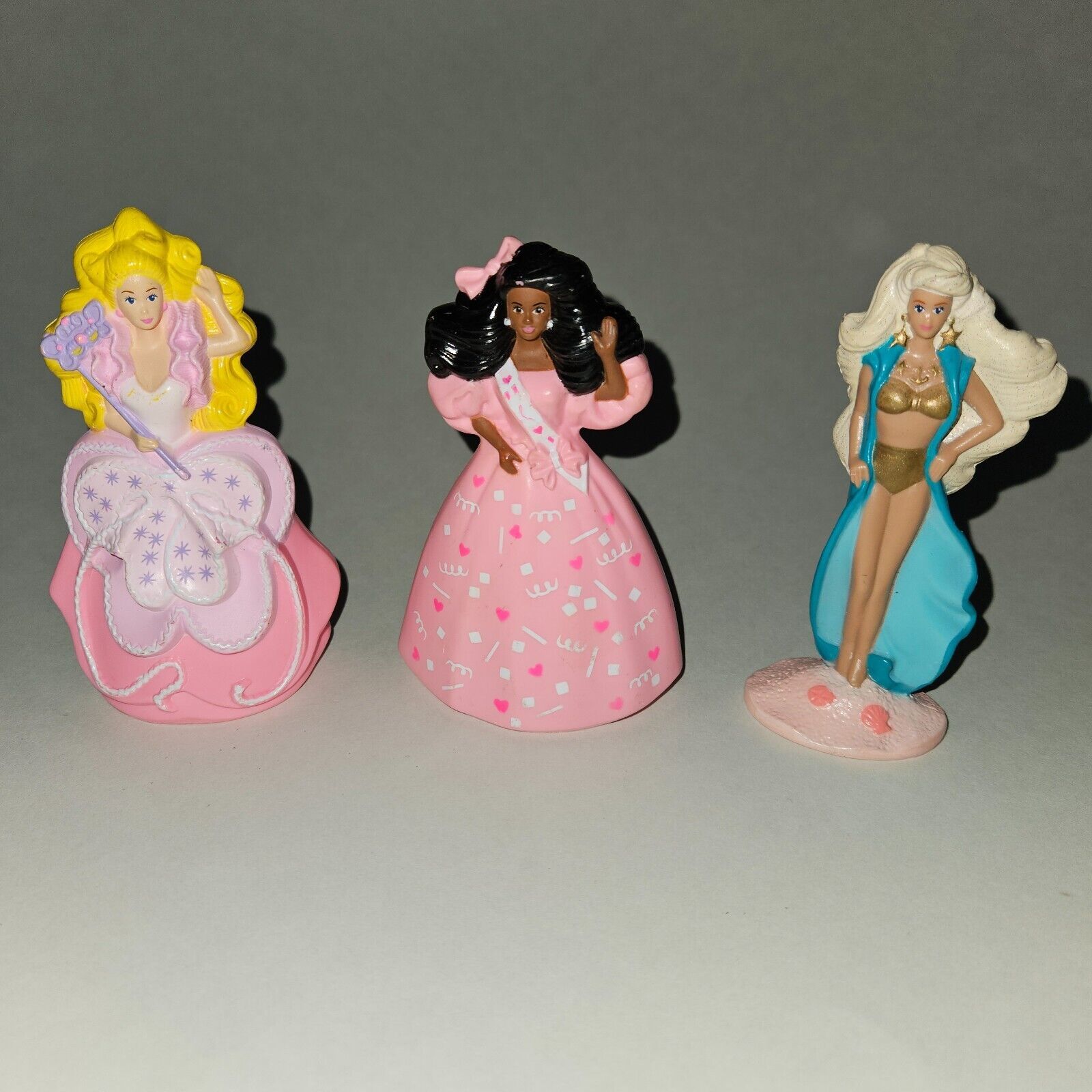 Primary image for 3 VTG McDonald's Barbie Doll Toy Lot 1991 1992 Black Blond Hair Sun Sensation