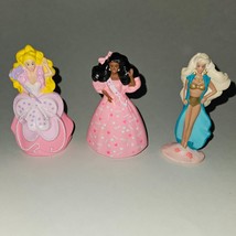 3 VTG McDonald&#39;s Barbie Doll Toy Lot 1991 1992 Black Blond Hair Sun Sensation - £7.87 GBP