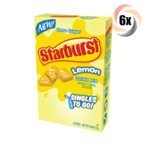 12x Packs Starburst Singles To Go Lemon Flavor Drink Mix 6 Singles Each .6oz - £23.71 GBP