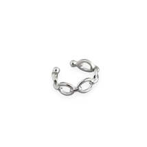 Anyco Earrings Stud Minimalist Chain Hoop For Women Trendy Jewelry - £14.34 GBP