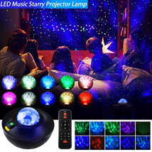 Led Galaxy Starry Projector Night Light Usb Star Projection Lamp W/ Remote - £38.02 GBP