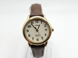 Timex Indiglo Watch Womens New Battery Gold Tone 25mm Please Read - $18.00