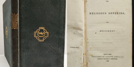 1835 Vintage Religious Offering Bible Poems Melinda Todd Academia Pa Meminger - £72.30 GBP