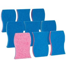 Smart Design Non-Scratch Cellulose Smart Scrub Sponge - Set of 9 - Ultra Absorbe - £14.03 GBP