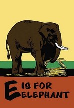 E is for Elephant by Charles Buckles Falls - Art Print - £17.37 GBP+