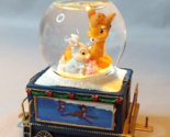 Bambi &amp; Thumper Disney Wonderland Express Snow Globe Cozying up for the ... - $37.57