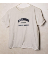 Vintage Reebok Boys Large White Short Sleeve T-Shirt Made in USA - £7.89 GBP