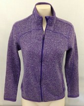 Champion Purple Long Sleeve Girls Mock Neck Full Zip Polyester Jacket Size Large - $13.85