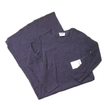 NWT Flax by Jeanne Engelhart Textured Long Shift in Purple Cotton Linen Dress S - £79.93 GBP