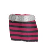 2010  Barbie Fashionistas Black &amp; Pink Striped Mini Skirt Silver Belted ... - £3.92 GBP