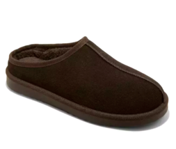 Goodfellow &amp; Co Hombre Cruz ante Genuino Zueco Pantuflas Marrón Oscuro 9... - $186.17 MXN