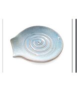Ceramic Counter Rest Spoon-Utensils Holder-Blue - $24.63