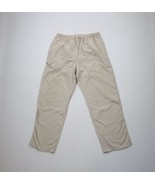 Vintage 90s Lands End Womens Size 16 Blank Wide Leg Windbreaker Pants Be... - $61.35 CAD