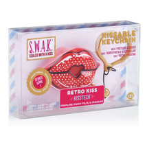New Swak Red Polka Dots Retro Kiss Kisstech Kissable Lips Keychain Series 1 - £6.60 GBP