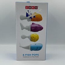 Zoku 6 Fish Pops Traditional Ice Pop Popsicle Molds NEW - €21,70 EUR