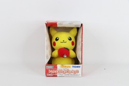 NOS Vintage Nintendo Pokemon Tomy Pikachu Apple Bell Plush Toy Japan Exc... - £76.76 GBP