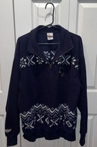 Mickey&#39;s Ski Lodge Fleece Pullover Jacket Extra Large Blue Top Disney Store XL - £20.83 GBP