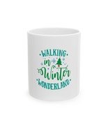 Walking in Winter Wonderland Ceramic Mug Cozy Holiday Gift Christmas Cof... - $19.90 CAD+