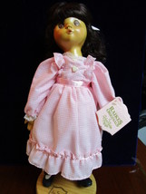 Raikes Originals 16&quot; wooden doll in wooden stand, original box NEW RARE ... - £101.28 GBP