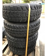 4 MILITARY HUMVEE TIRES ON RIMS - 37&quot; GOODYEAR RADIAL MT + RUN FLATS 50-... - $899.00