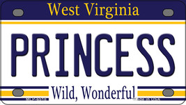 Princess West Virginia Novelty Mini Metal License Plate Tag - £12.01 GBP