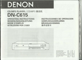DENNON DN-C161 Operating Instructions Users Manual guide OEM PRINTED 7 Languages - £21.83 GBP