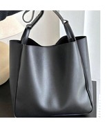 Vegan Leather Slouchy Shoulder Bag Black - €30,01 EUR