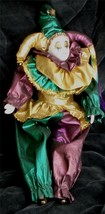 Nice Porcelain Hand Painted Jester Doll, Great Smaller Size, VERY GOOD COND - £13.32 GBP
