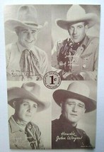 Pacific Ocean Park Arcade Postcard John Wayne Bob Livingston Dick Foran ... - $21.15