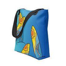 New Large Tote Bag Dual Handle Drop 11.8 Surfboard Blue 15 in x 15 in Po... - £14.02 GBP