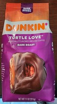 Dunkin&#39; Turtle Love Dark Roast Ground Coffee 11oz Bag NEW 4/2024 - £11.79 GBP