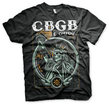 CBGB &amp; OMFUG Punk Rock New Wave Ramones Blondie Official Tee T-Shirt Mens Unisex - £32.28 GBP