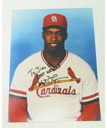 Milt Thompson St. Louis Cardinals Vintage 1992 Signed Color Photo - £11.69 GBP