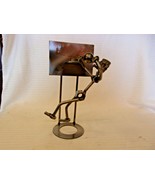 Hand Made Metal Basketball Player Dunking Ball from Recycled Metal 8.25&quot;... - £62.77 GBP