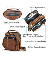 Men&#39;s Genuine Leather Messenger Bag - Casual Shoulder Crossbody Bag for ... - $144.04 CAD