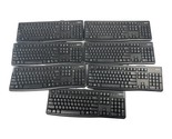 Lot of 7 Logitech K120 USB Wired Desktop Keyboard - £23.96 GBP