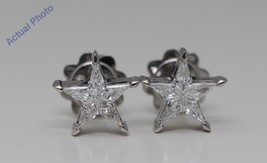 18k White Gold Kite Star Diamond Stud Earrings (0.47 Ct,G Color,VS Clarity) - £1,608.05 GBP