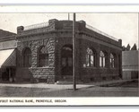 Primo Nazionale Banca Costruzione Prineville Oregon O 1909 DB Cartolina H28 - $9.05