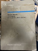1971-1980 Mercedes Benz V-8 Engines 3.5 4.5 Liter Factory Service Manual M116 - £78.80 GBP