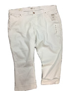 Levis Signature Womans Mid Rise Capri White Jeans Stretch Denim  Size 24... - £16.43 GBP