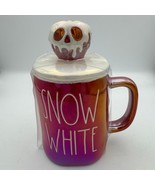 Rae Dunn Snow White Mug with Lid Disney Princess Poison Apple Ceramic Cup - $39.95