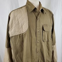 Guide Series Shooting Shirt XL Brown Tan Button Up Cotton Sportsman Trap... - £15.72 GBP