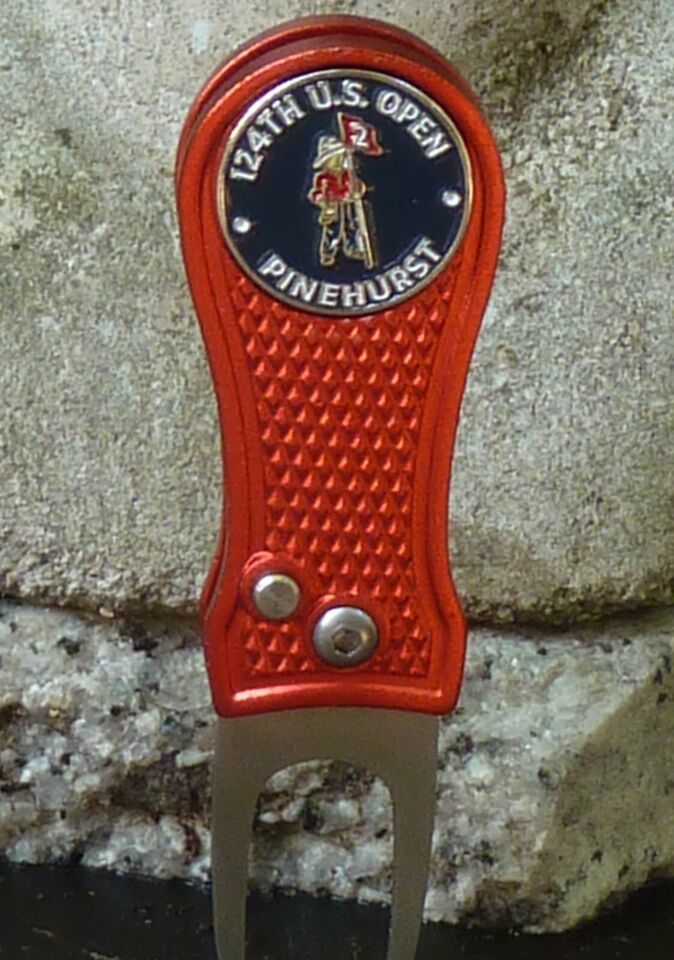 The US Open 2024 Ball Marker Blue CG Divot Tool Red Metal Great Looking - $15.76