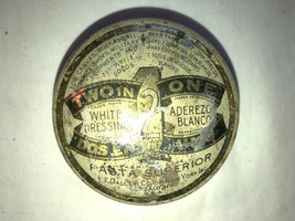Vintage Advertising Tin Pasta Superior White Dressing Shoe Polish - £9.56 GBP