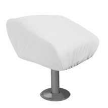 Taylor Made Folding Pedestal Boat Seat Cover - Vinyl White [40220] - £14.66 GBP